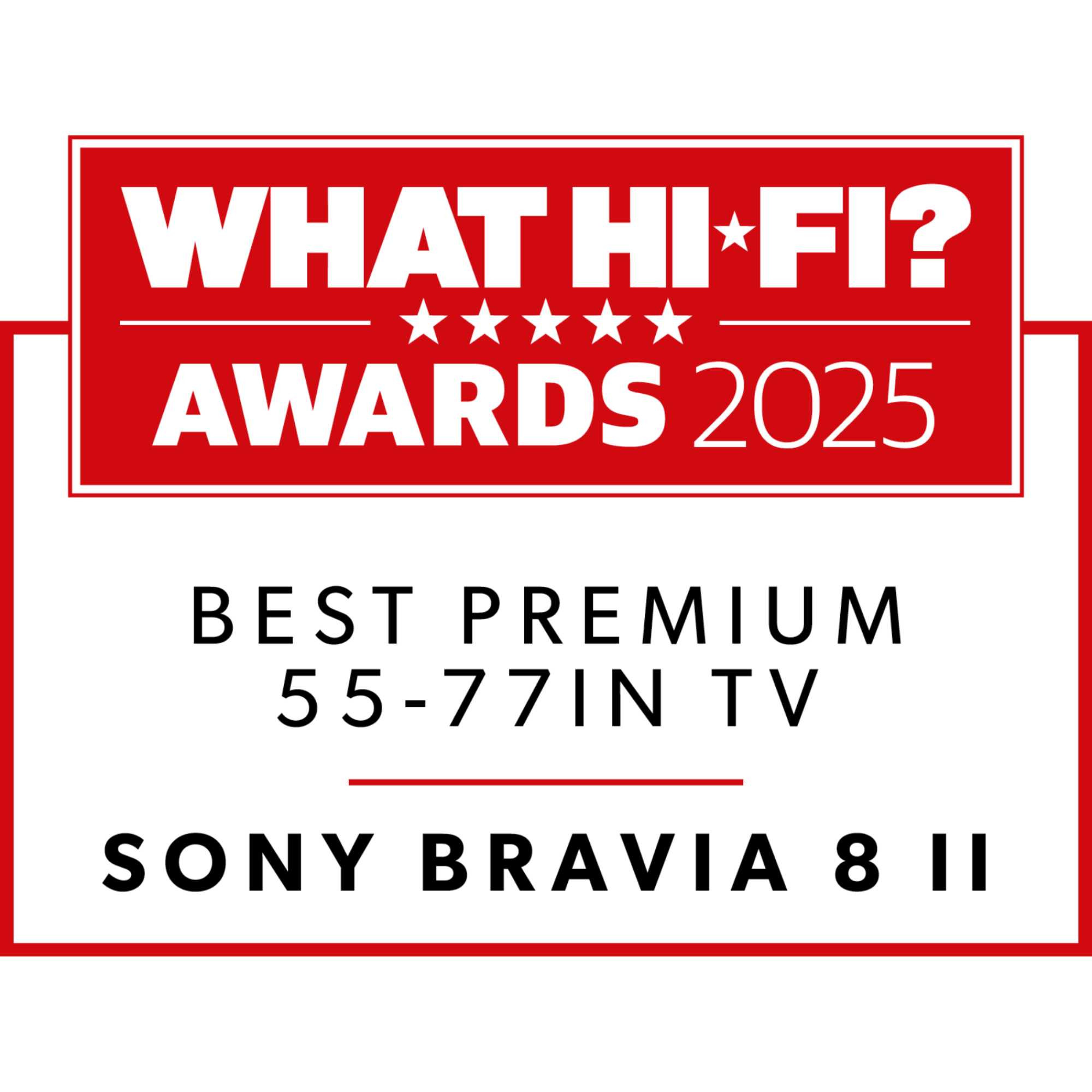 BRAVIA 8 II 55" 4K QD-OLED Google TV with Acoustic Surface Audio+ - K55XR8M25BP